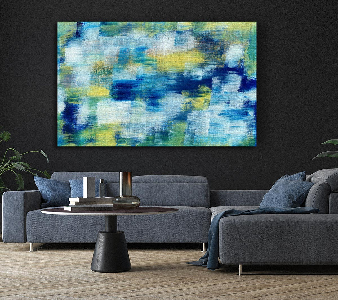  A Canvas Print of Smudges Of Colour Canvas Wall Art