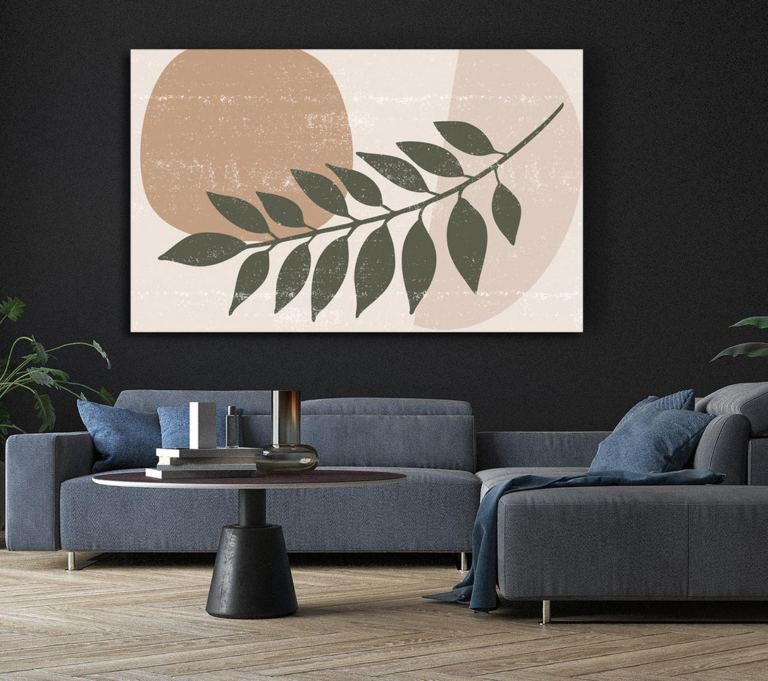  A Canvas Print of Leaf Of Modern Art Canvas Print