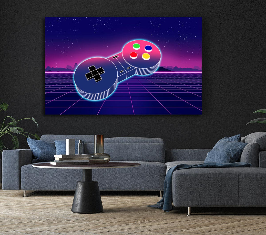  A Canvas Print of Retro Game Controller Canvas Print