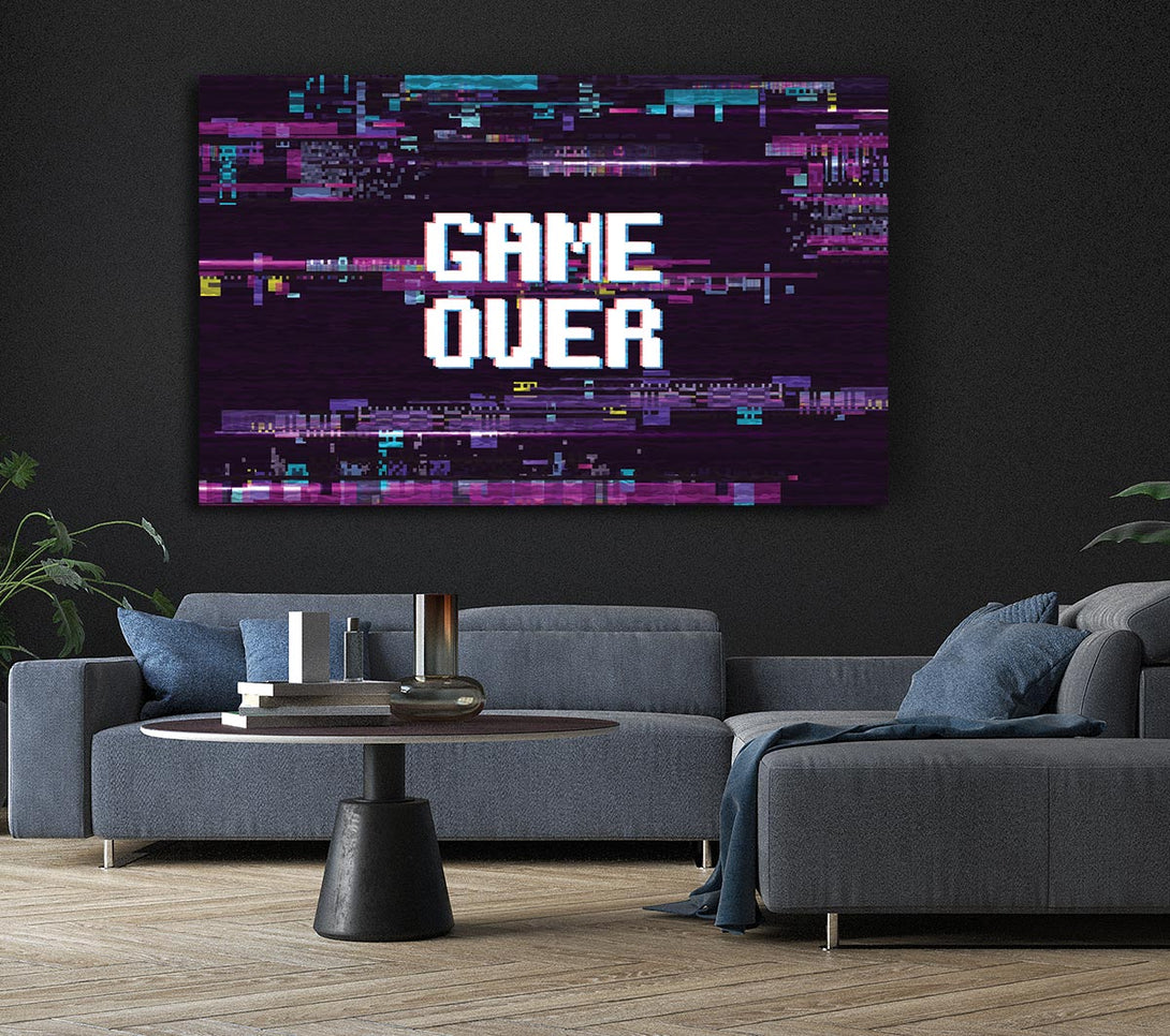  A Canvas Print of Game Over Canvas Art