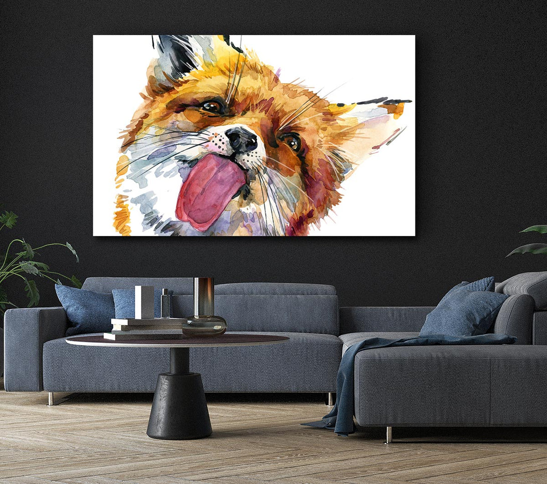  A Canvas Print of Fox Lick Canvas Wall Art