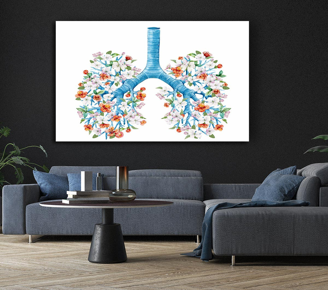 A Canvas Print of Tree Blossom Lungs Canvas Wall Art