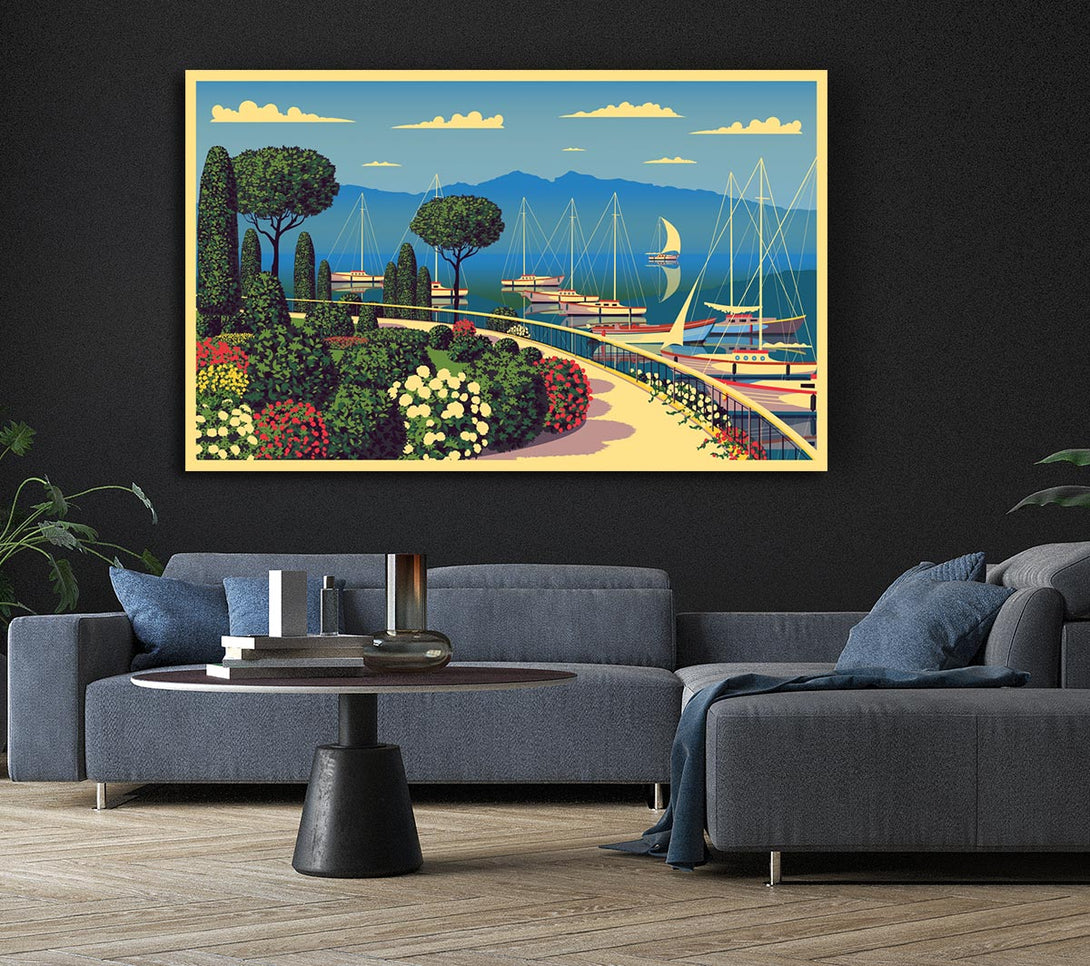  A Canvas Print of Vintage Travel Poster Canvas Print