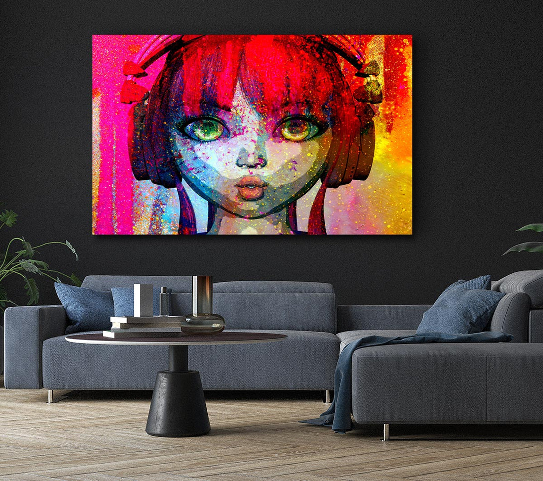  A Canvas Print of Dj Urban Woman Canvas Wall Art