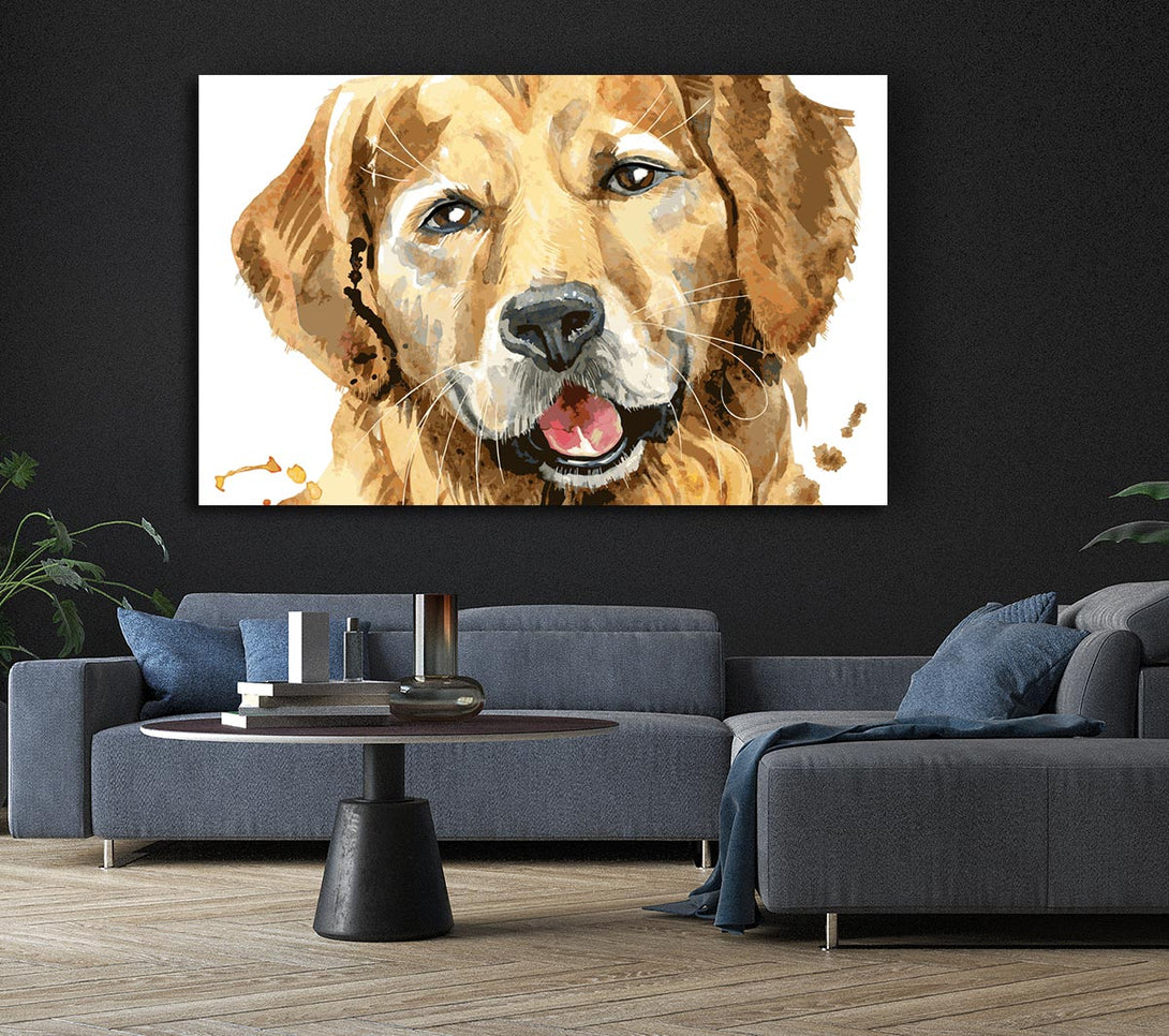  A Canvas Print of Labrador Happiness Canvas Wall Art