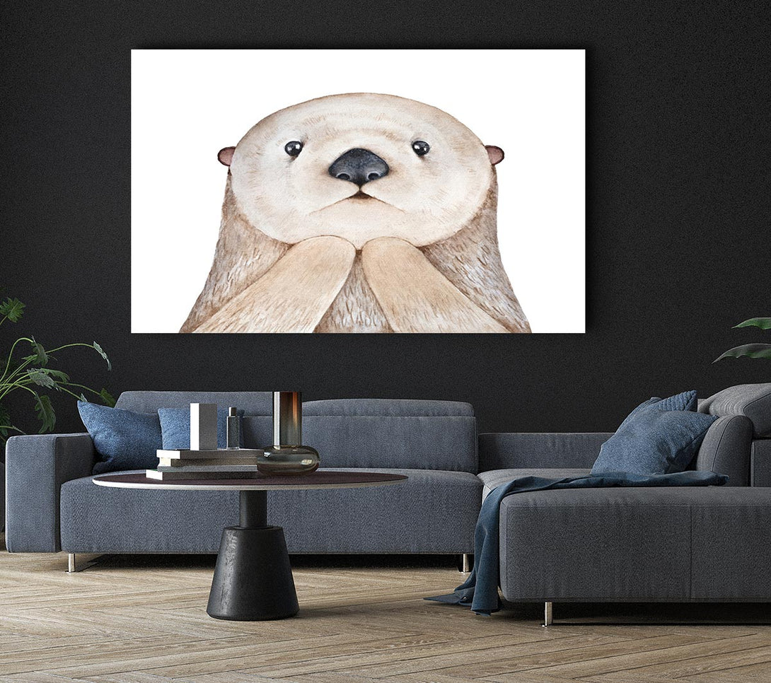  A Canvas Print of Otter Day What Canvas Wall Art