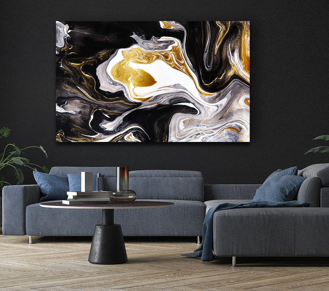  A Canvas Print of Liquid Coffee Canvas Print