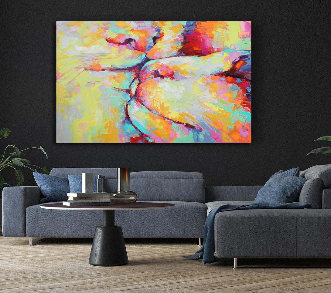  A Canvas Print of Kitten Kiss Canvas Art