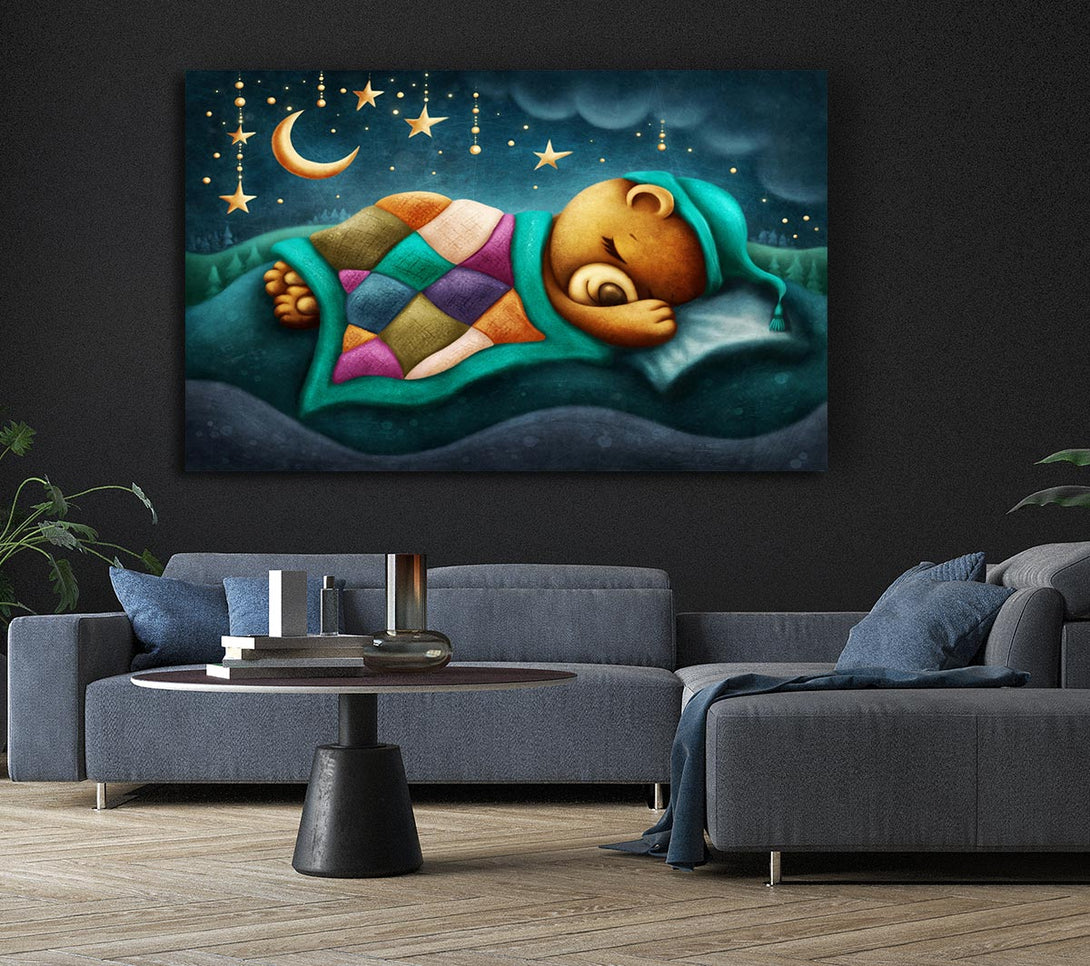  A Canvas Print of The Bear Slumber Canvas Print