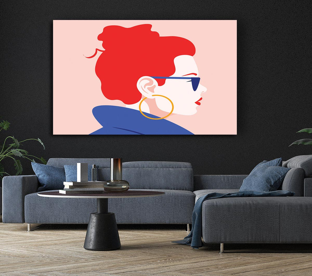  A Canvas Print of The Woman Fashion Canvas Print