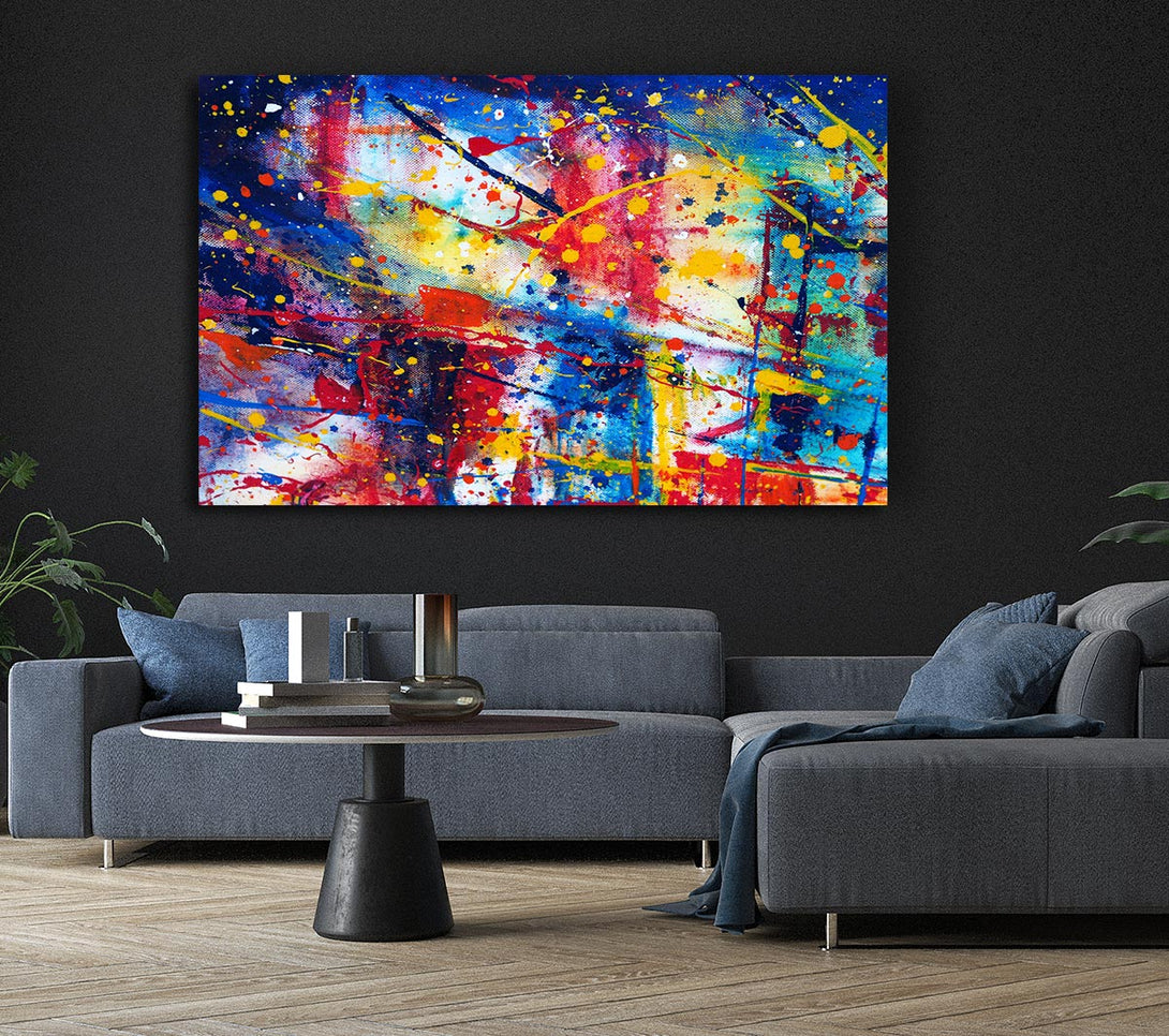  A Canvas Print of The Splatter Of The Bridge Canvas Print