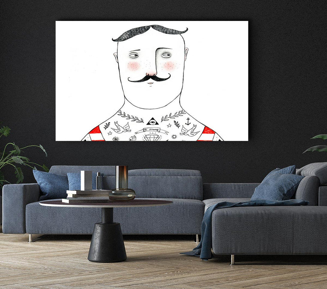  A Canvas Print of French Tattoo Canvas Print