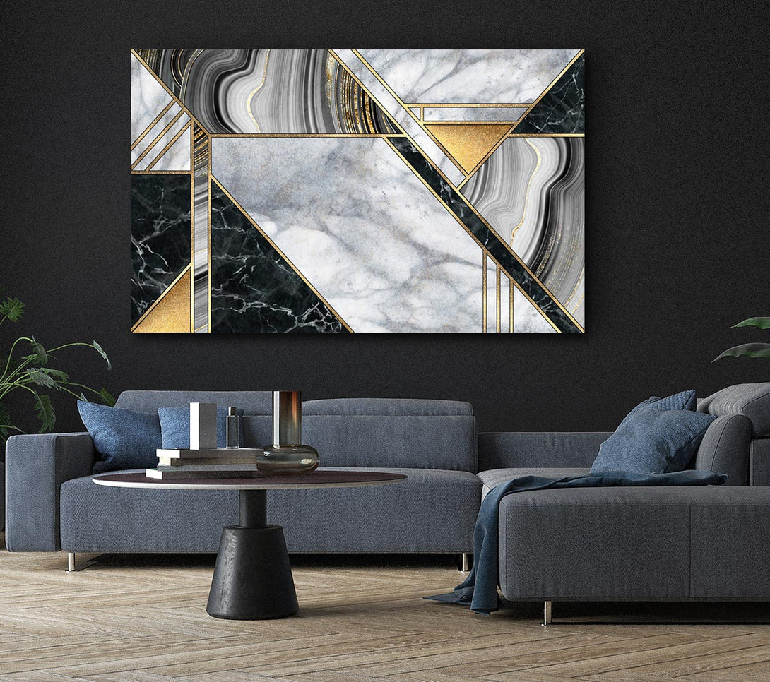  A Canvas Print of Triangles Of Marble Canvas Art