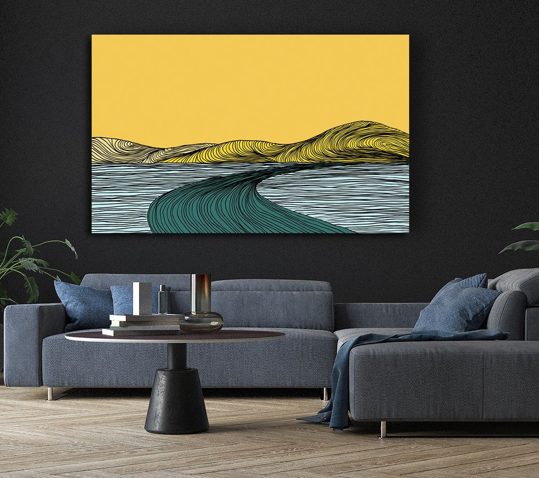  A Canvas Print of The Abstract Road Canvas Art
