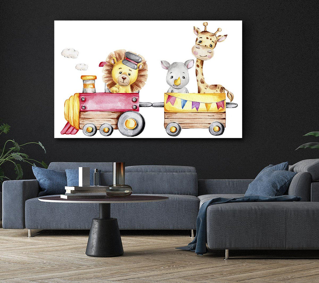  A Canvas Print of The Animal Train Canvas Art