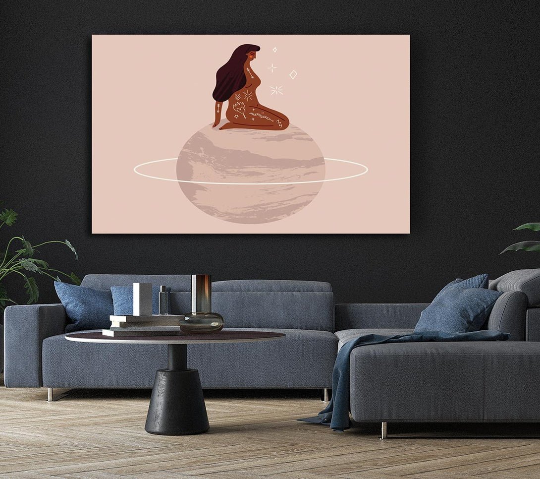  A Canvas Print of The Woman Planet Canvas Print