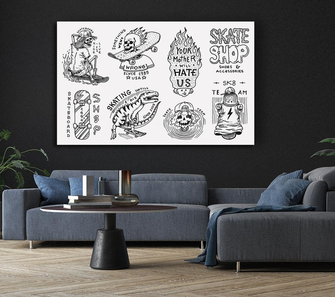  A Canvas Print of The Skate Shop Canvas Print