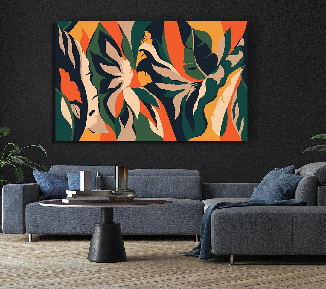  A Canvas Print of The Flow Of Striped Verge Canvas Print