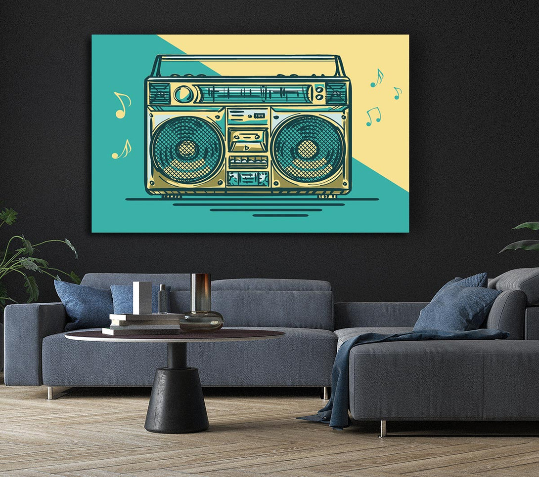  A Canvas Print of Boombox Music Maker Canvas Print