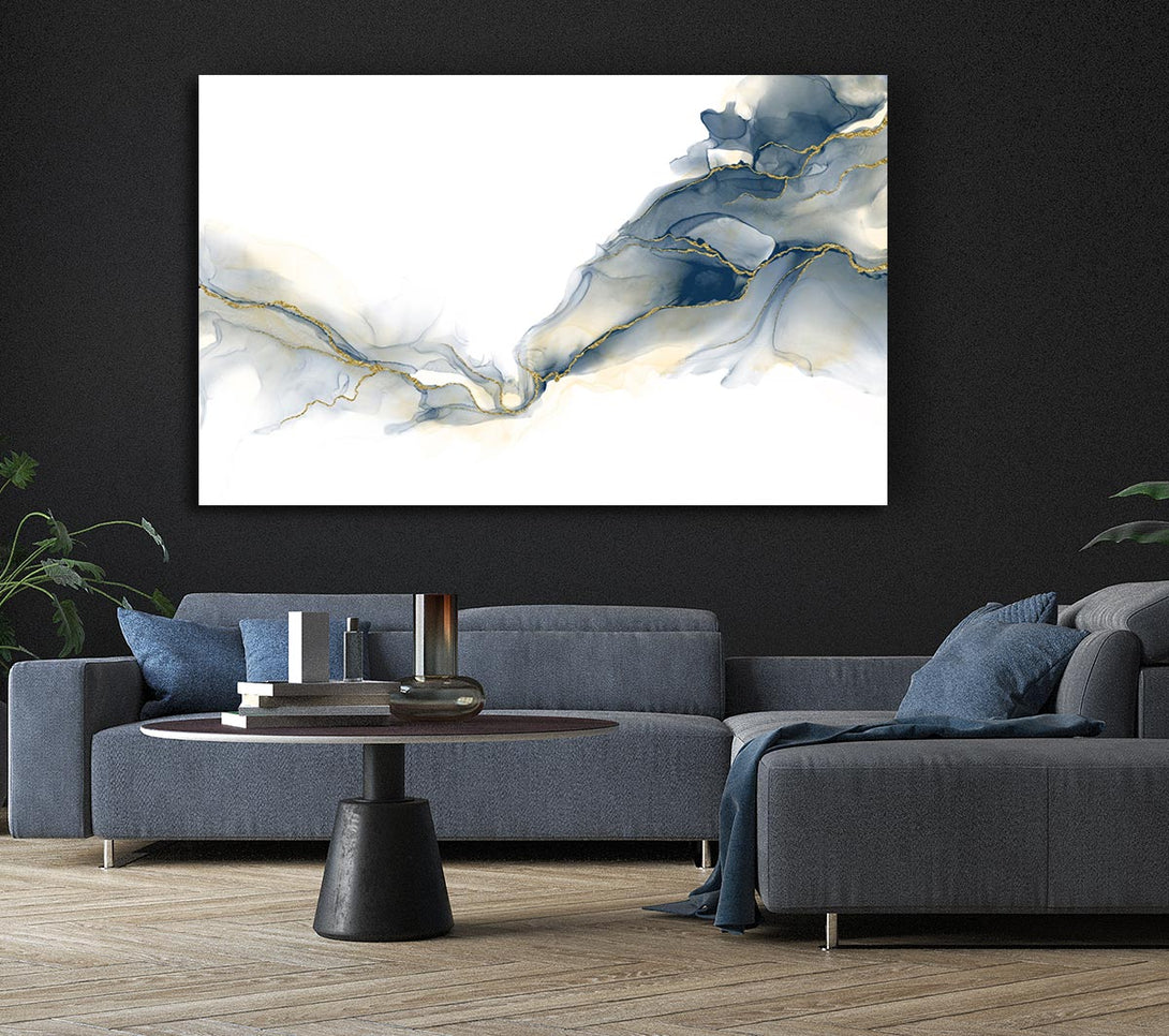  A Canvas Print of Grey Glitter Smoke Canvas Art