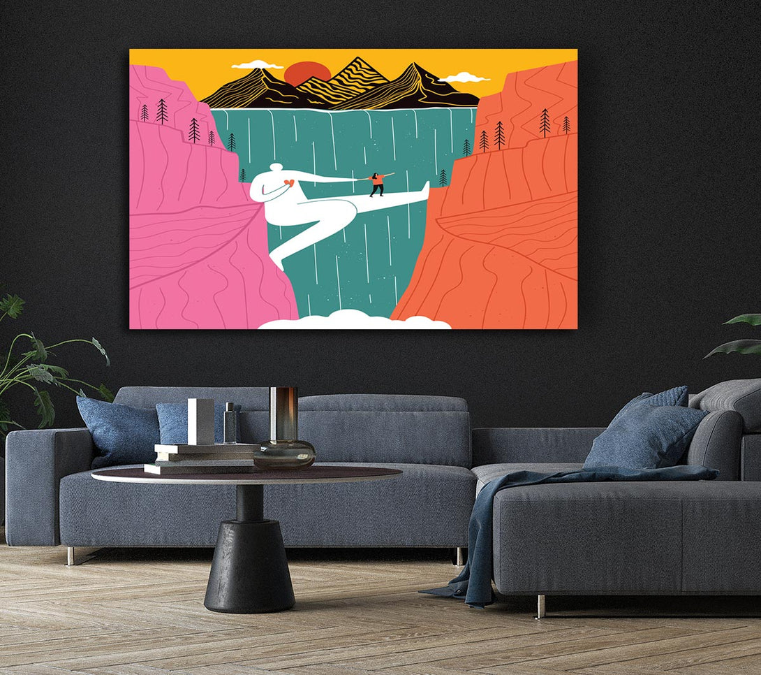  A Canvas Print of The Man Bridge Canvas Print