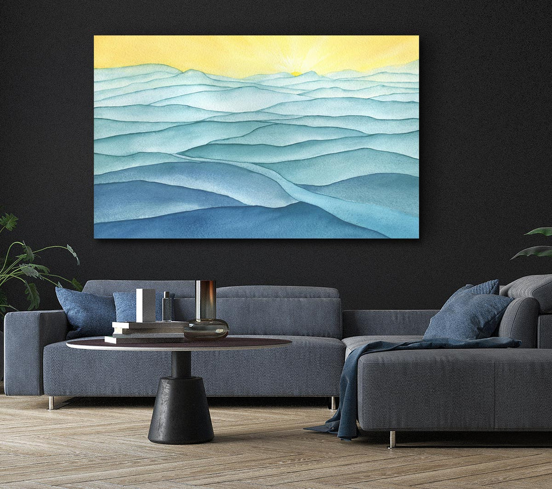  A Canvas Print of The Gentle Ripple Waves Canvas Wall Art