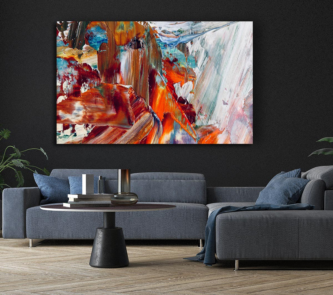  A Canvas Print of The Swipes Of The Paint Brush Canvas Wall Art