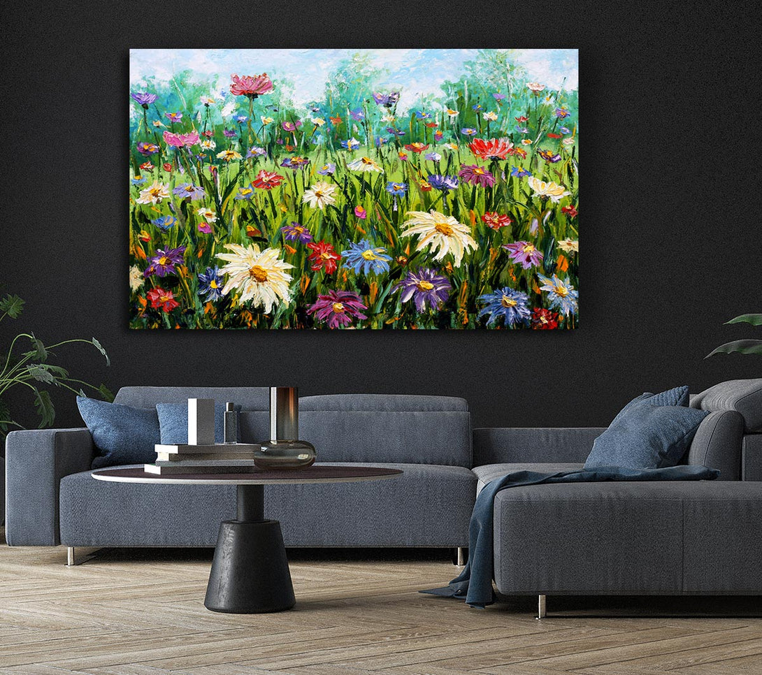  A Canvas Print of Lovely Spring Flowers Art Canvas Print