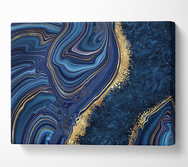 Blue And Gold Marble