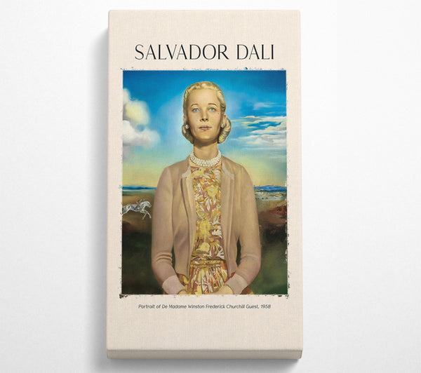 Portrait Of De Madame Winston Frederick By Salvador Dali
