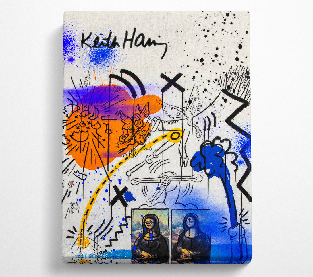  A Canvas Print of Keith Haring Mona Lisa Canvas Wall Art
