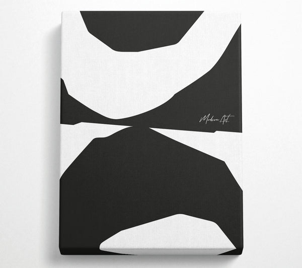  A Canvas Print of Modern Abstract Shaves Canvas Art