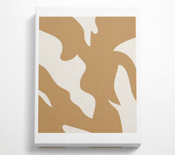  A Canvas Print of Beige Shapes Canvas Wall Art