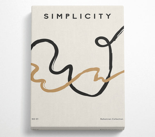  A Canvas Print of Simplicity Lines Canvas Print