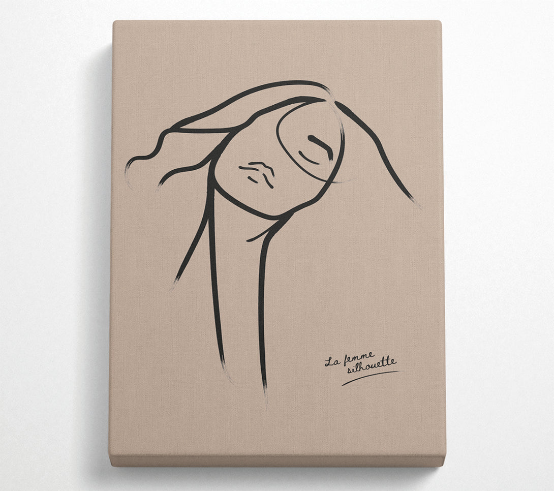  A Canvas Print of La Femme Lines Canvas Print