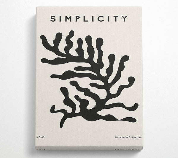  A Canvas Print of Simplicity Corals Canvas Wall Art