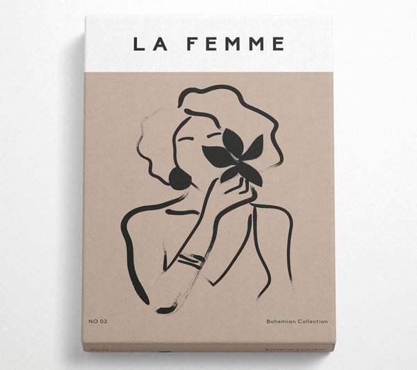  A Canvas Print of Lady With Flower Canvas Wall Art