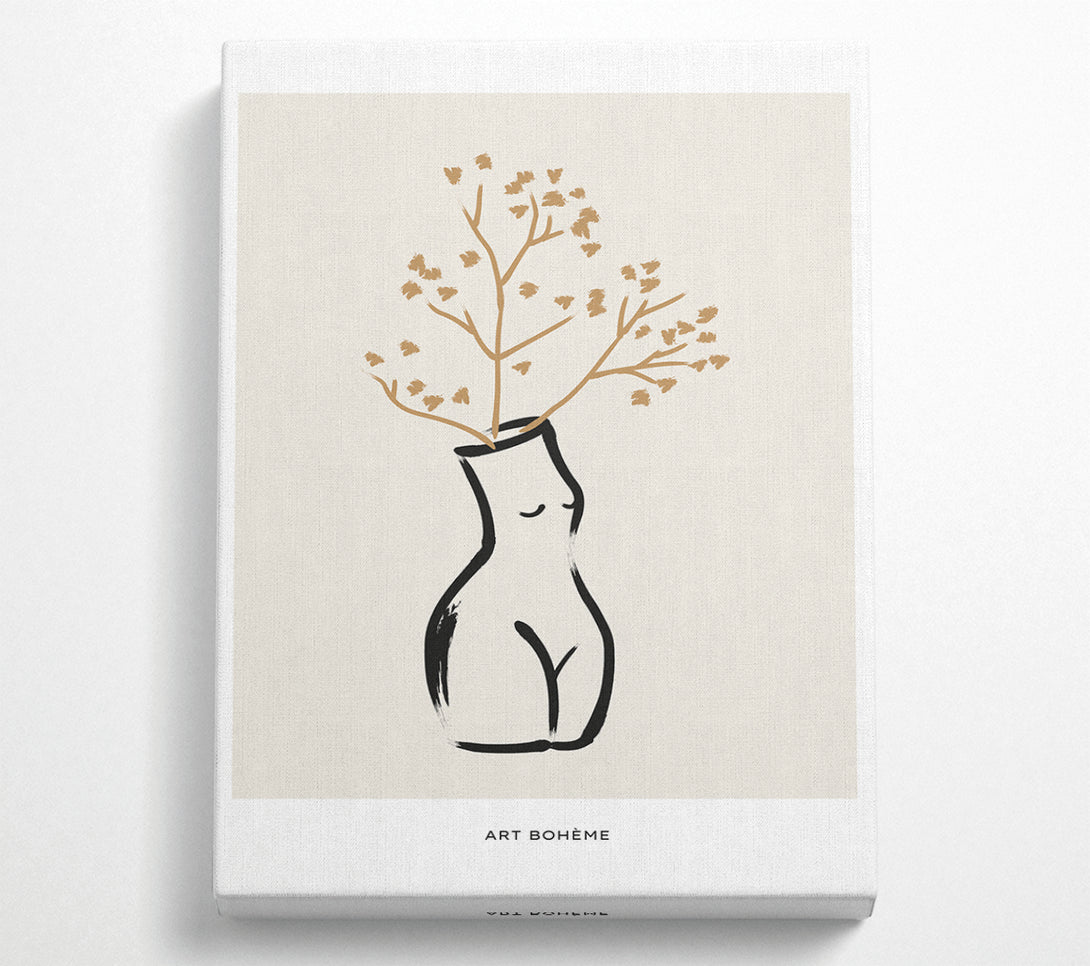  A Canvas Print of Body Vase Canvas Print