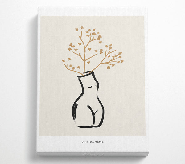  A Canvas Print of Body Vase Canvas Print