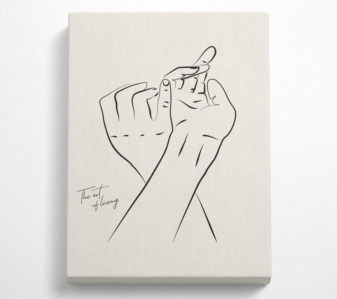  A Canvas Print of Hands Holding Canvas Wall Art