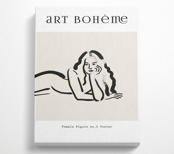  A Canvas Print of Female Figure Pose Canvas Print