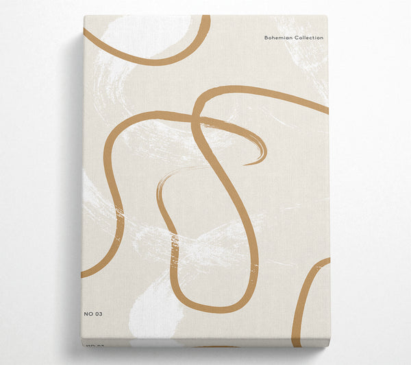  A Canvas Print of Beige Swirls Canvas Art