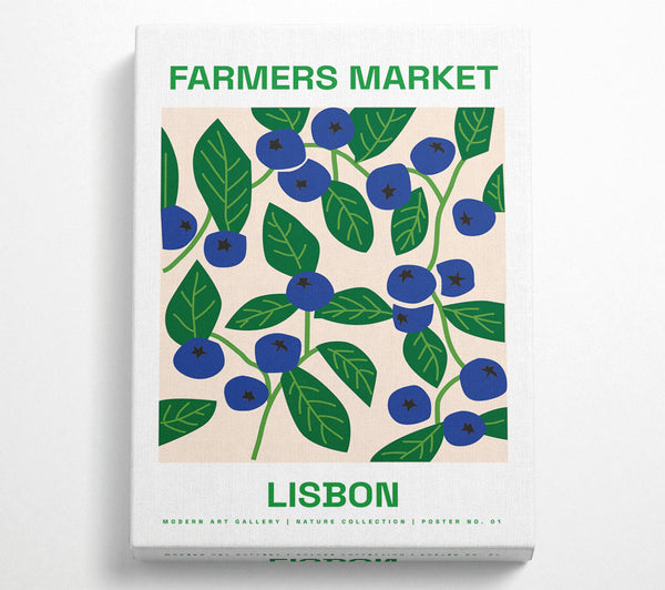  A Canvas Print of Farmers Market Lisbon Canvas Art