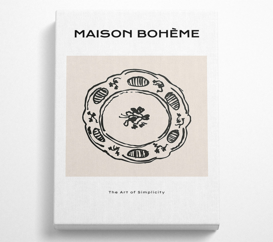  A Canvas Print of China Plate Canvas Art