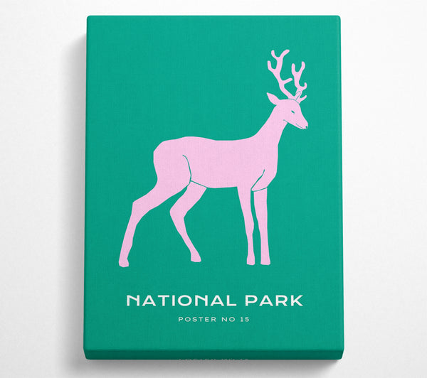  A Canvas Print of National Park Stag Canvas Wall Art