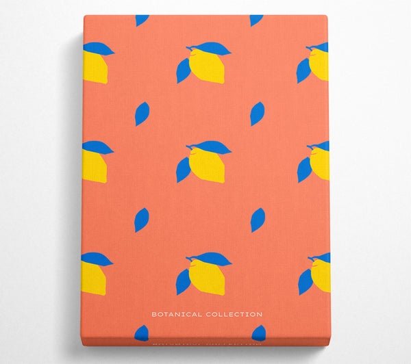 A Canvas Print of Lemon Pattern Canvas Art