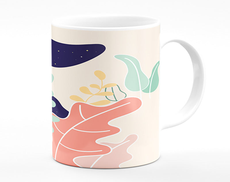 Modern Woman And Shapes Mug