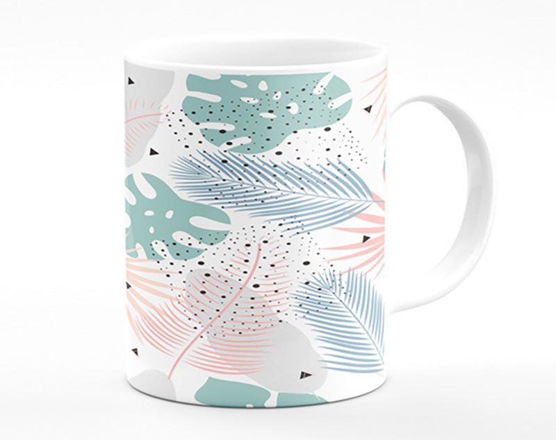 The Modern Cheese Plant Pattern Mug