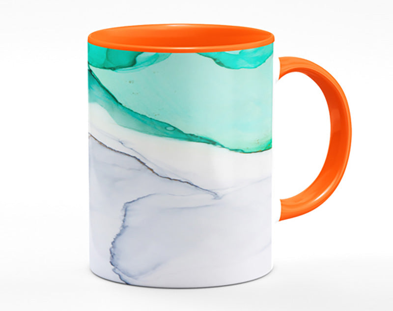 Flow Of Green To Blue Liquid Mug