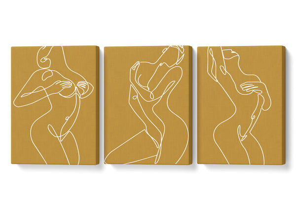 Fashion Line Art Mustard